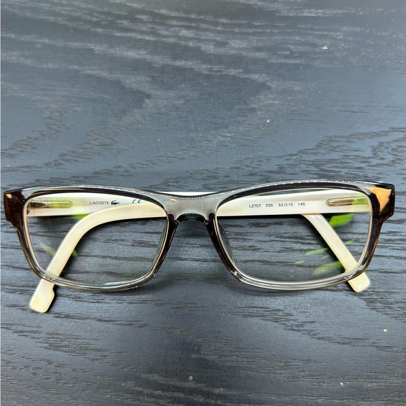 Lacoste crystal grey with white Eyeglasses - Picture 4 of 11